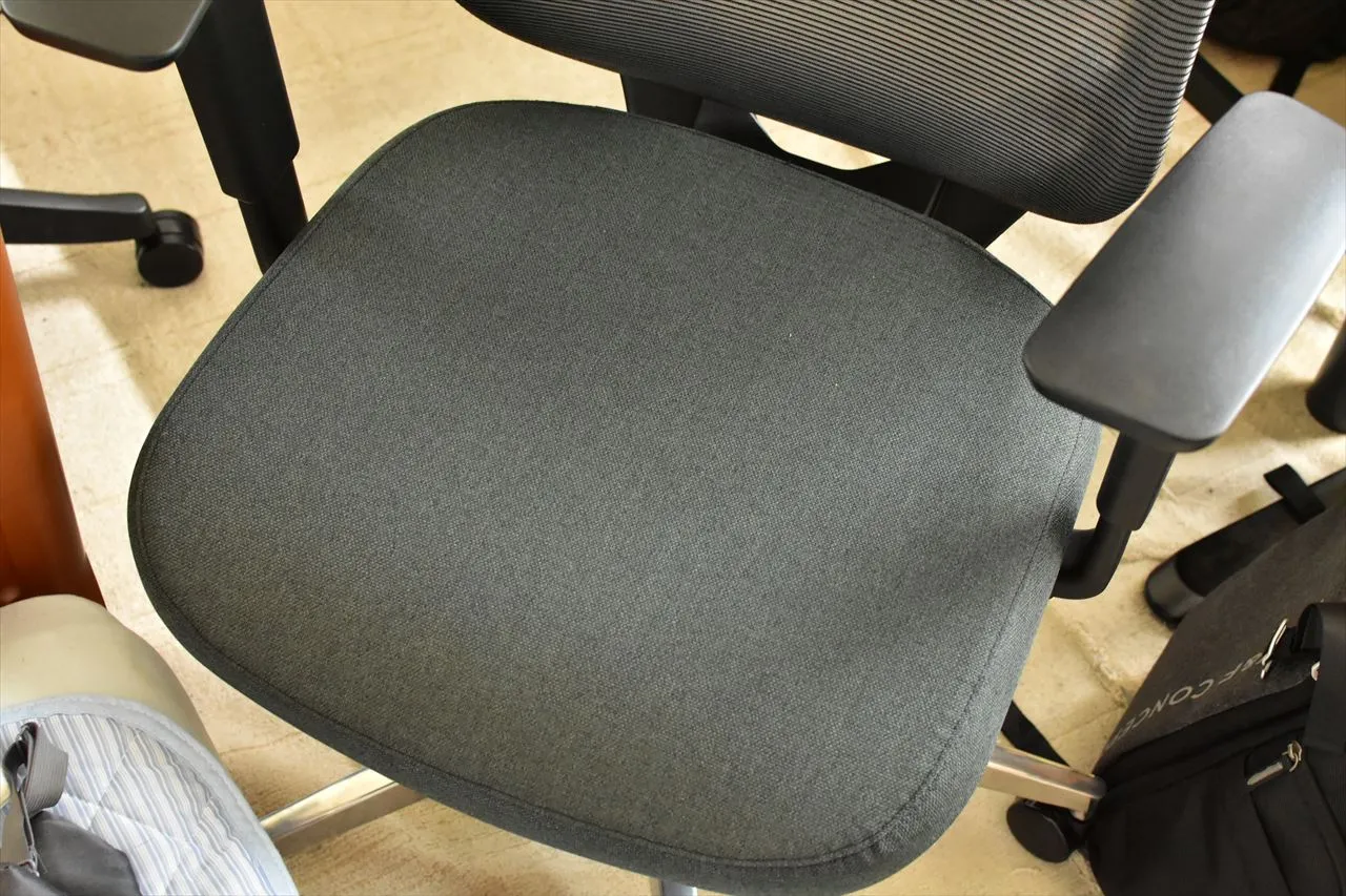 FlexiSpot C2の座面クッション部分アップ