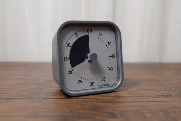 Time Timerの文字盤を接写し、残り時間を約20分に設定した状態