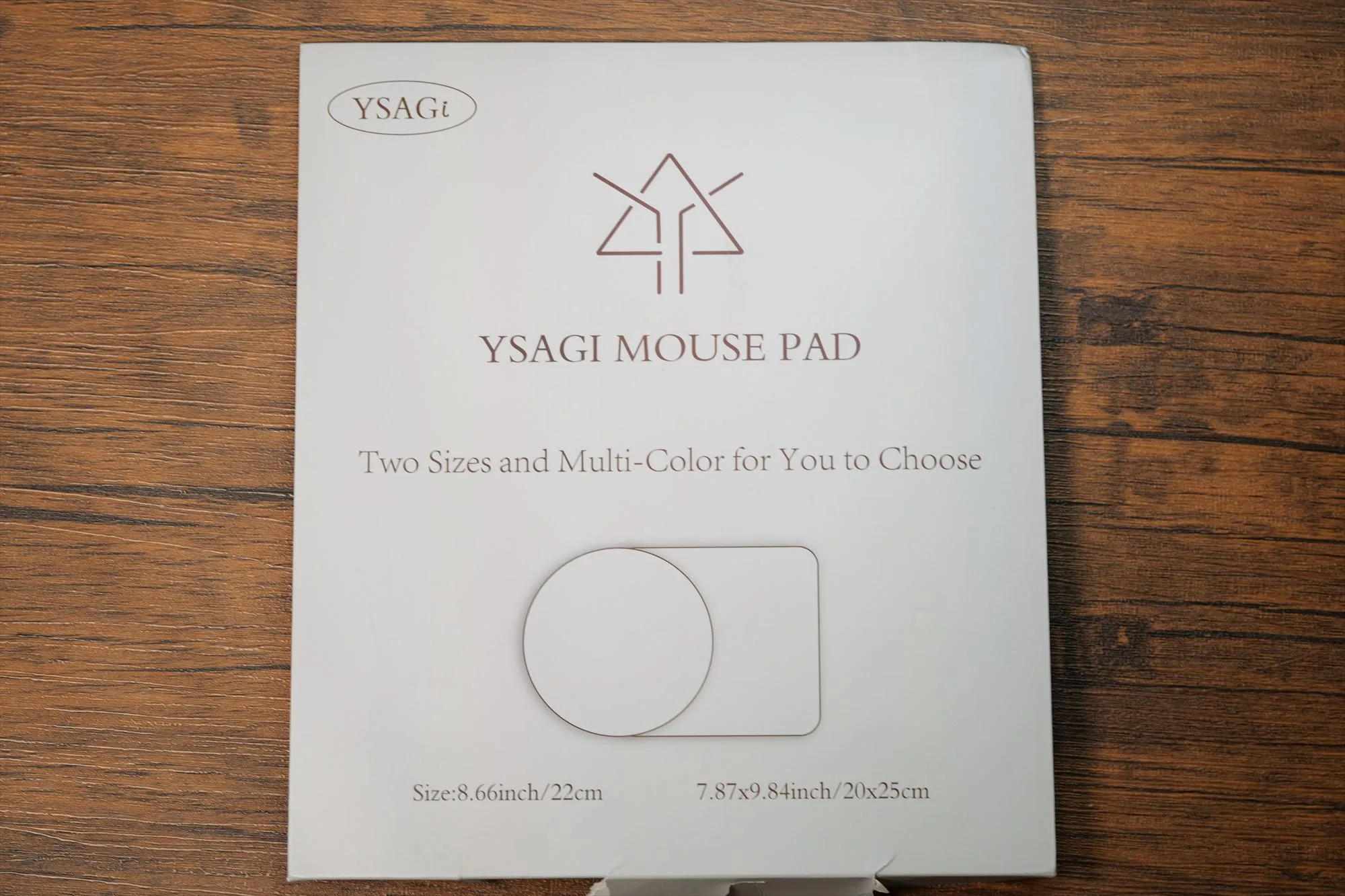 YSAGiマウスパッドのパッケージ表面
