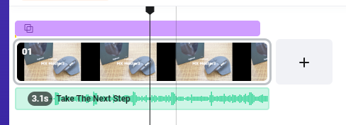 FlexClip動画編集ツールのタイムラインモードでは素材の管理が簡単に